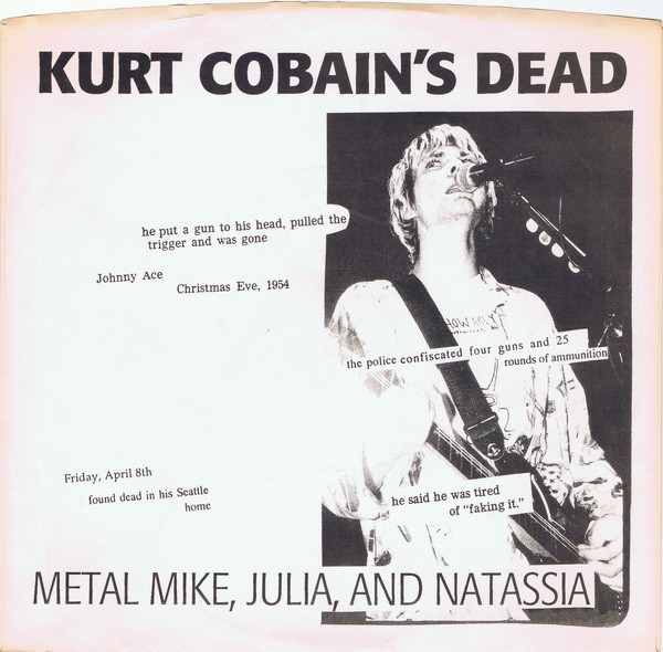 Natassia – Kurt Cobain’s Dead (2022) Vinyl 7″