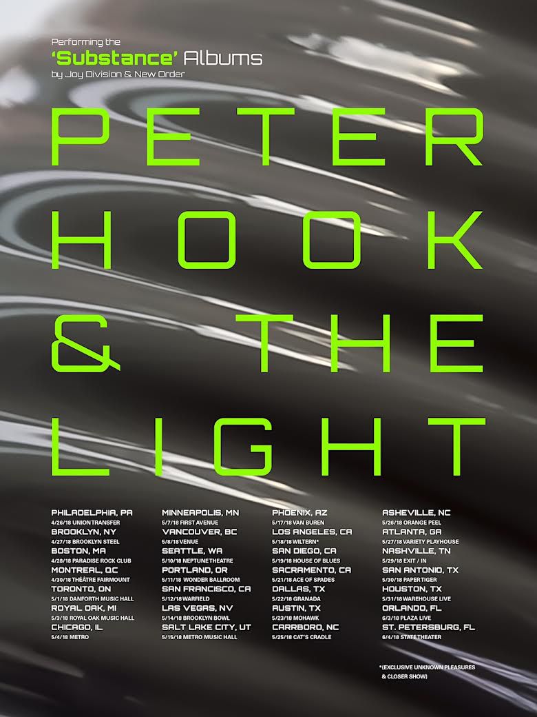 unnamed 191 Peter Hook & The Light add 2018 dates to Substance Live Tour