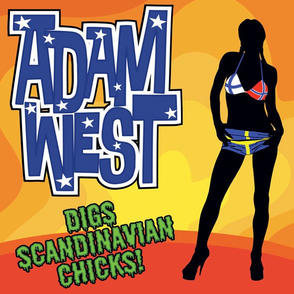 Adam West – Digs Scandinavian Chicks (2003) Vinyl Album 7″