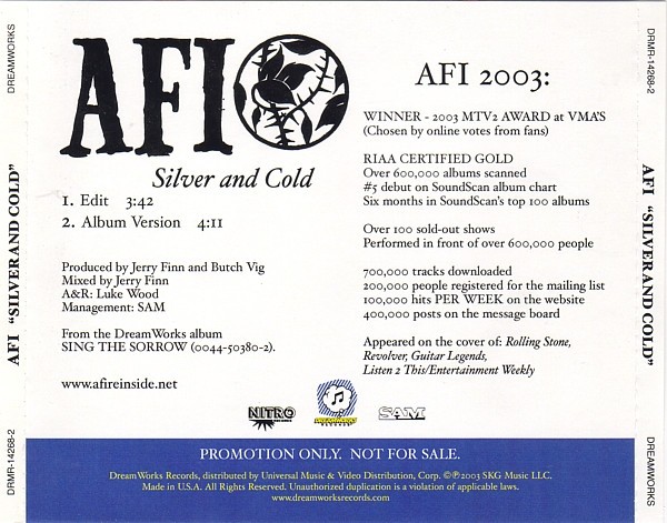 AFI – Silver And Cold (2022) CD Album
