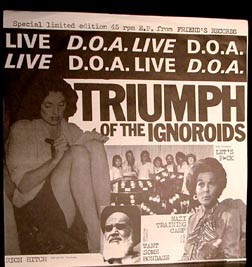 D.O.A. – Triumph Of The Ignoroids (1979) Vinyl 12″ EP