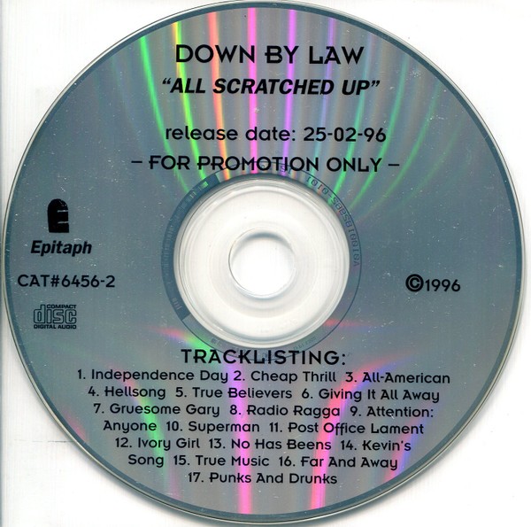 Down By Law – All Scratched Up (1996) CD Album