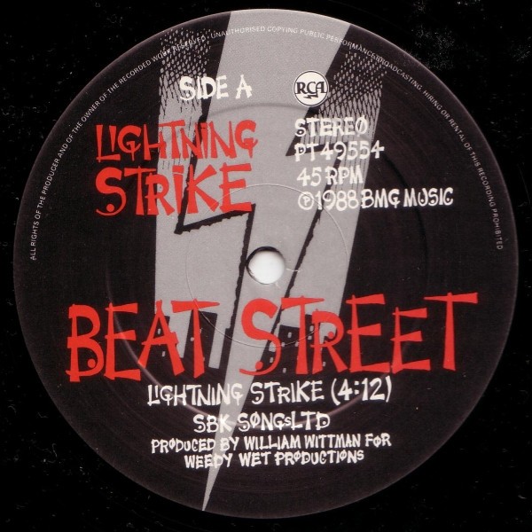 Lightning Strike – Beat Street (1988) Vinyl Album 12″