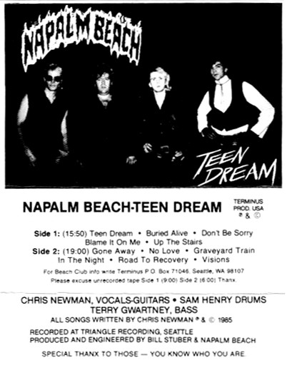 Napalm Beach – Teen Dream (1985) Cassette Album