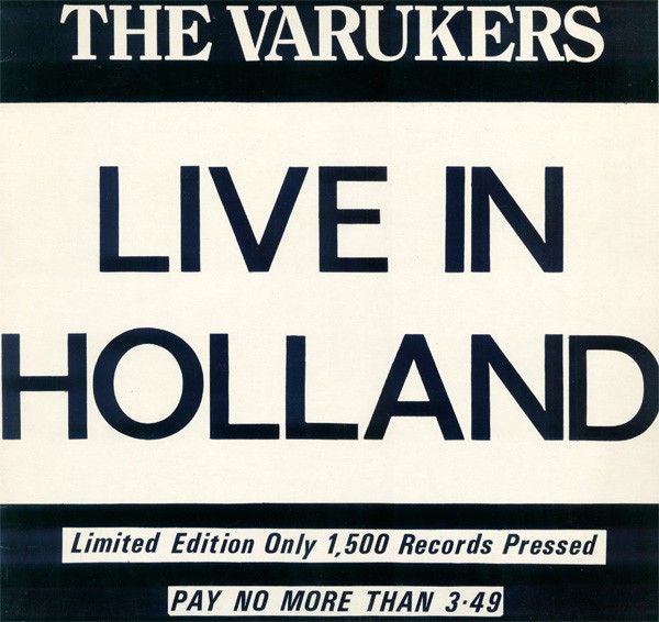 The Varukers – Live In Holland (1985) Vinyl Album LP