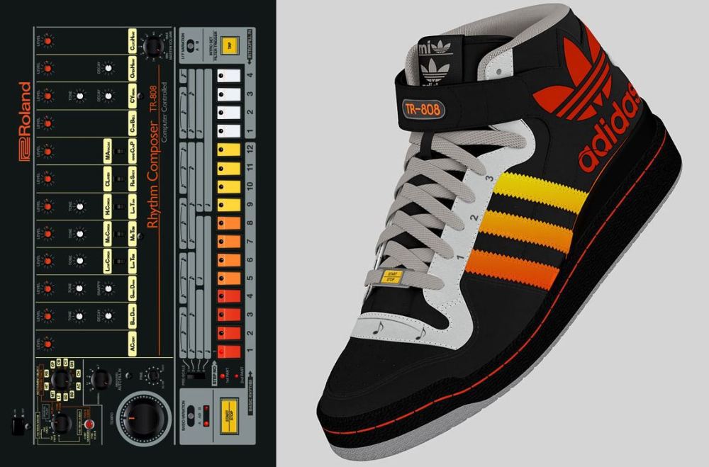 adidas tr 808 prototype 3 This adidas shoe design has a  Roland TR 808 drum machine built right in
