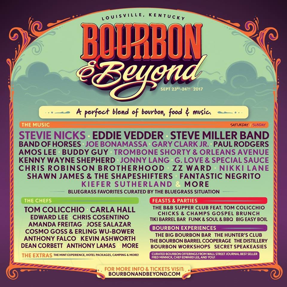 bourbon beyond Eddie Vedder, Stevie Nicks to headline inaugural Bourbon and Beyond Festival