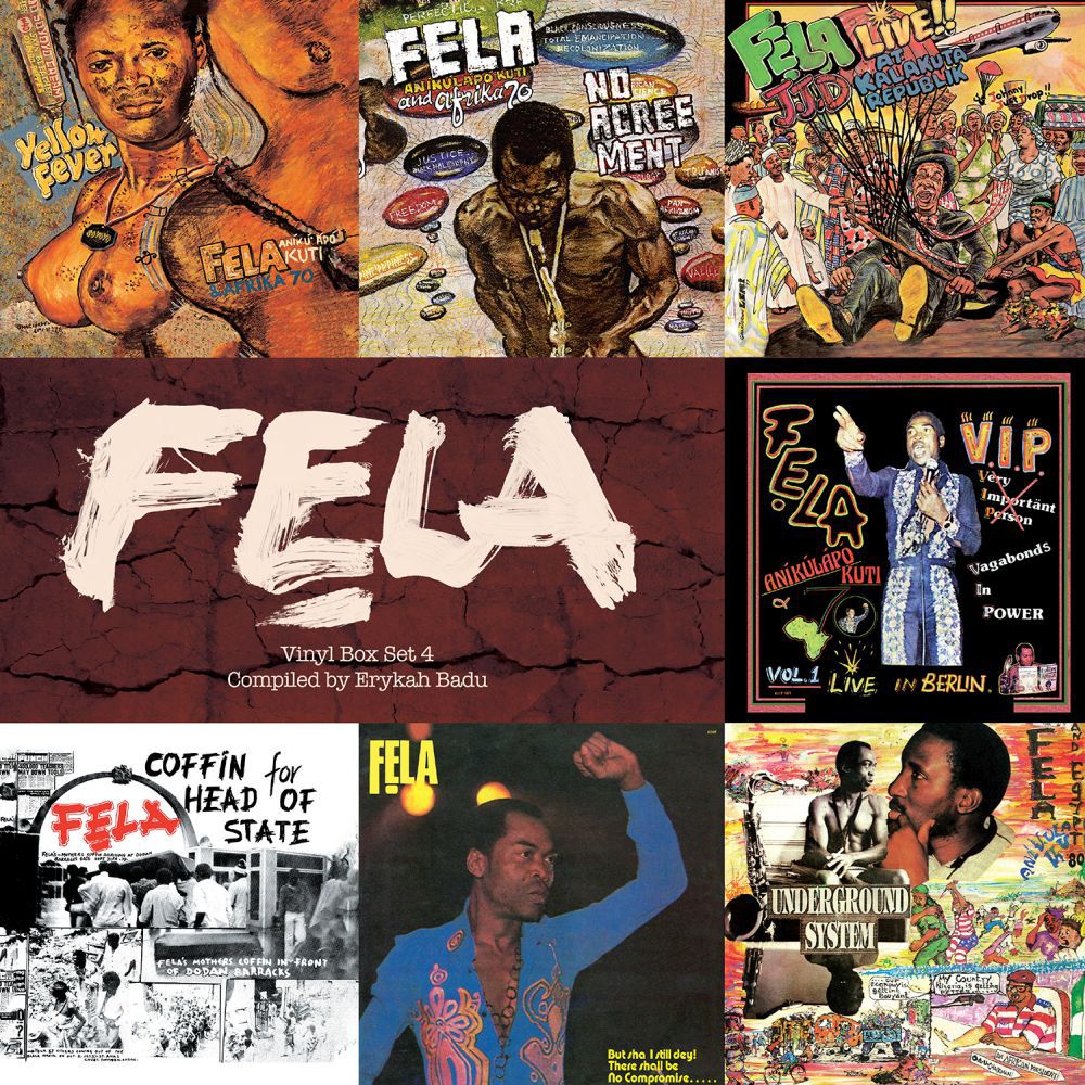 fela kuti box set artwork Erykah Badu curates Fela Kuti vinyl box set