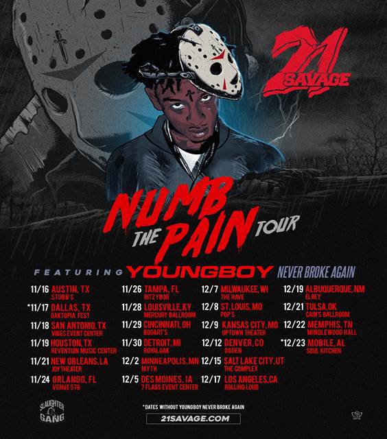 image002 1 21 Savage announces Numb the Pain North American tour