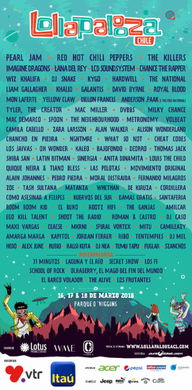 unnamed 20 Lollapalooza reveals 2018 lineups for Brazil, Argentina, and Chile festivals